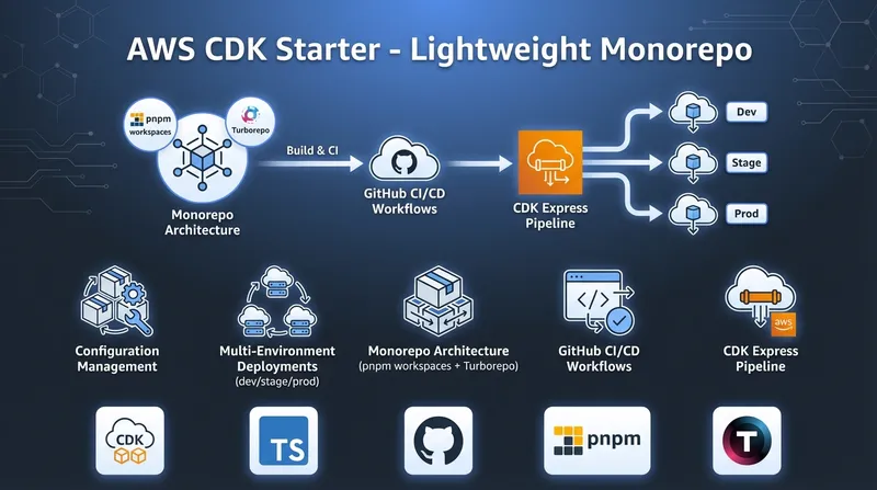 AWS CDK Starter - Lightweight Monorepo